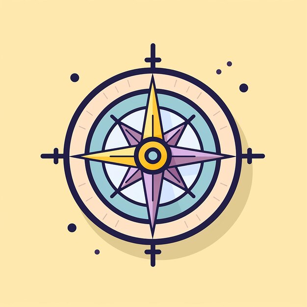 Compass_Modern_Line_Icon_Vector_Line_Art_CuteIcon