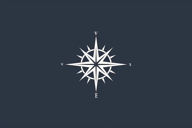 Compass for Wealth Minimalist Compass Graphic