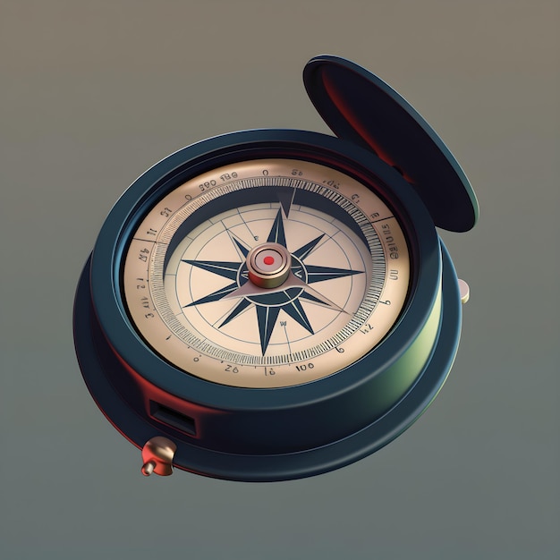 A compass with the word compass on it