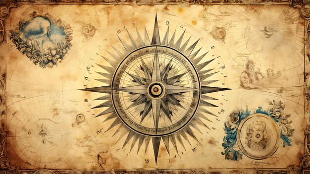 a compass with the word compass on the top