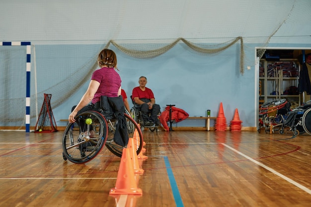 Competitions of the disabled indoor sport for disabled