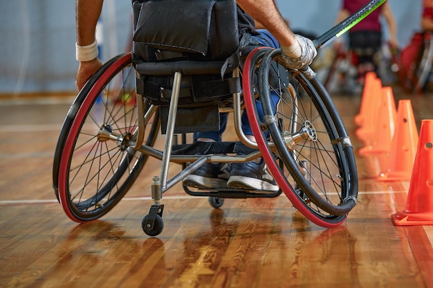 Competitions of the disabled indoor sport for disabled