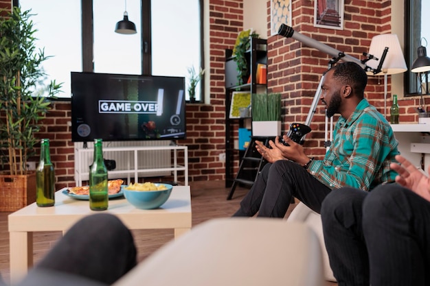 Frustrated Couple Losing Video Games on Console with Joystick Stock Photo -  Image of boyfriend, people: 244051552