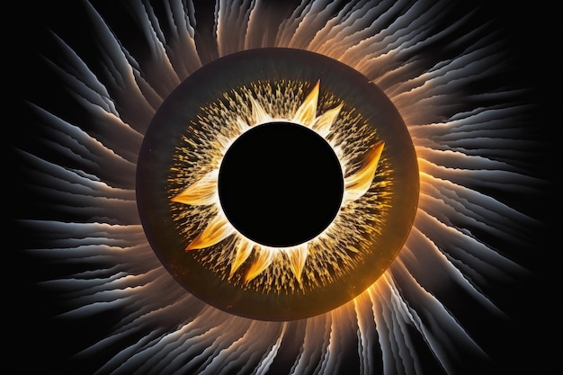 A complete solar eclipse