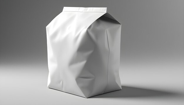 completely blank White package mockup