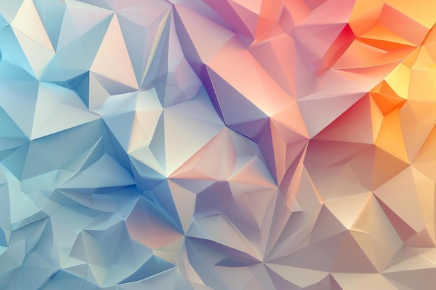 Photo complex abstract triangulate background generate ai