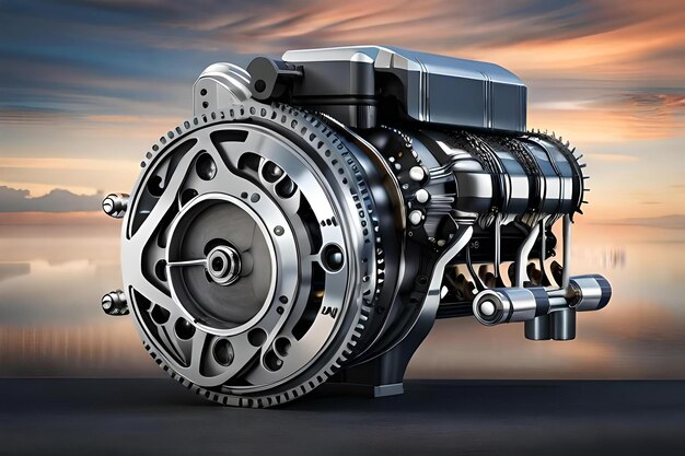 complex chrome engine turbine mechanical technology