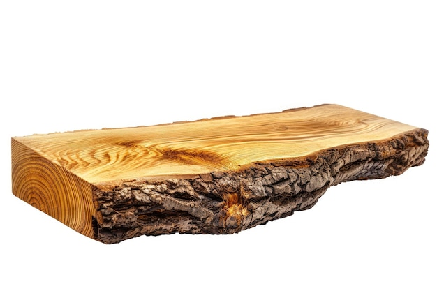 component of oak wood isolated on a white background