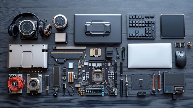 Photo components for a personal computer and an efficiency tester computer repair service recovery warranty