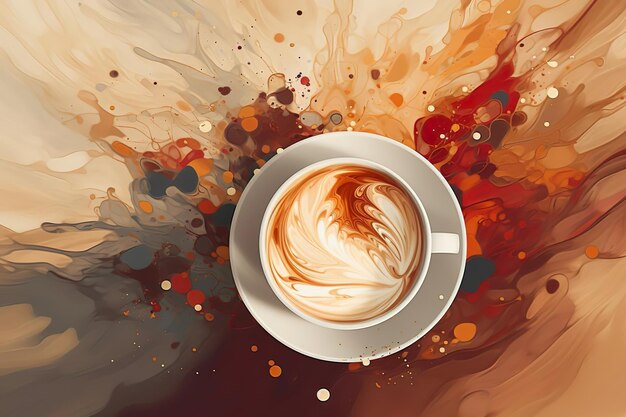 Compose an abstract interpretation of coffees aroma