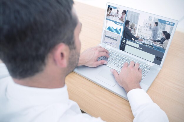 composite image of business interface