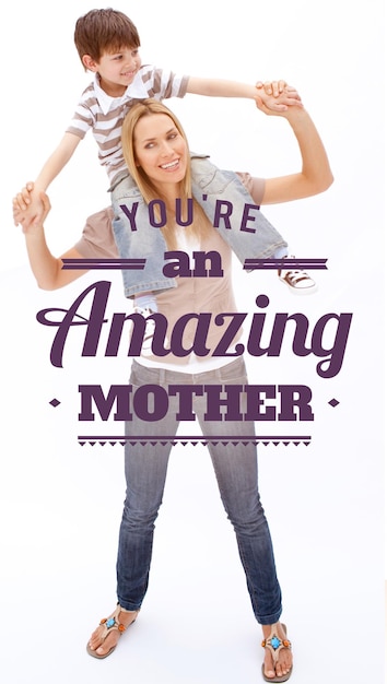 Composite image of mothers day greeting