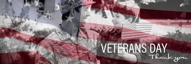 Composite image of veterans day