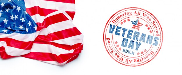 Composite of veterans day flag
