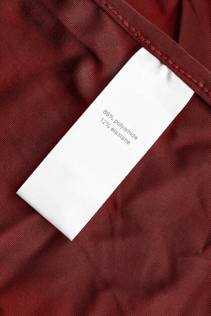 Composition clothes label
