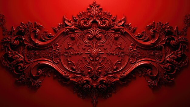 Composition design red background