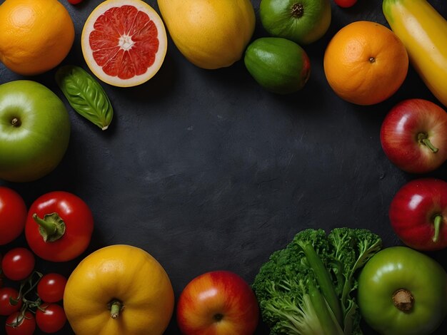 Состав различных фруктов и овощей