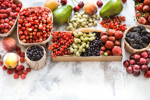 composition of different fruits