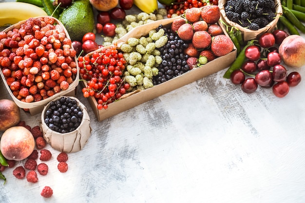 composition of different fruits