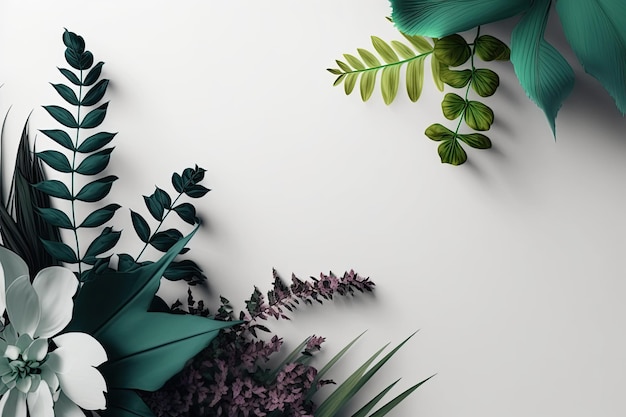 Composition featuring botanical elements that evoke a sense of balance and harmony