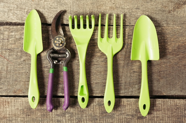 Composition of garden tools