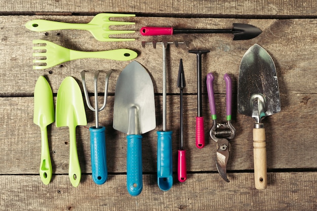 Composition of garden tools