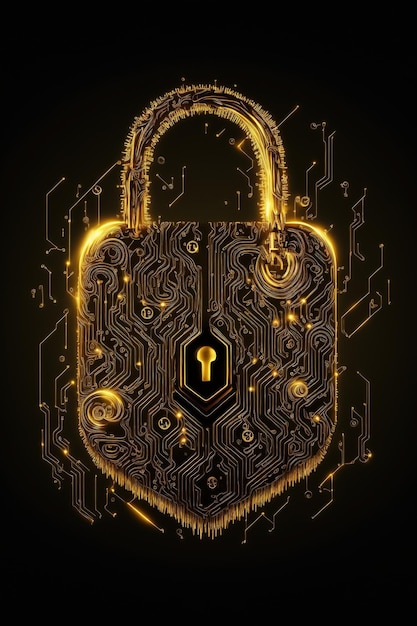 Composition of padlock over network of connections created using generative ai technology