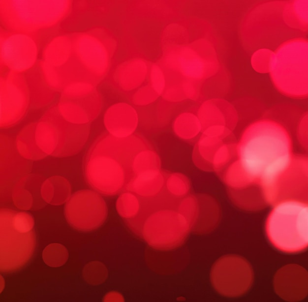 Composition of red bokeh on red background