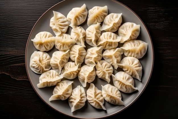 A composition of tasty Gyoza showcasing the essence of Japanese and Korean cuisine