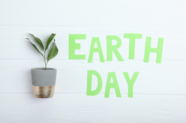 Composition on the theme of earth day