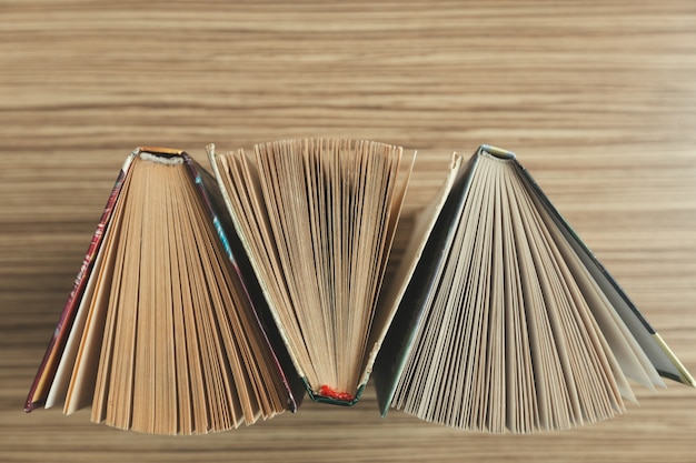 Composition with books on the table