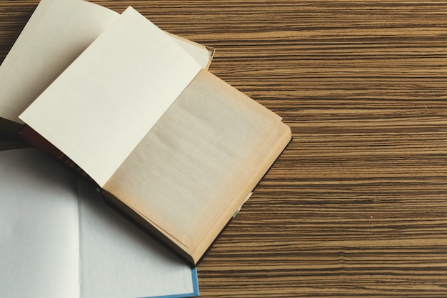 Composition with books on the table