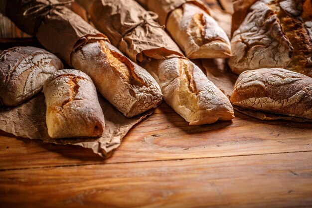 Composition with bread