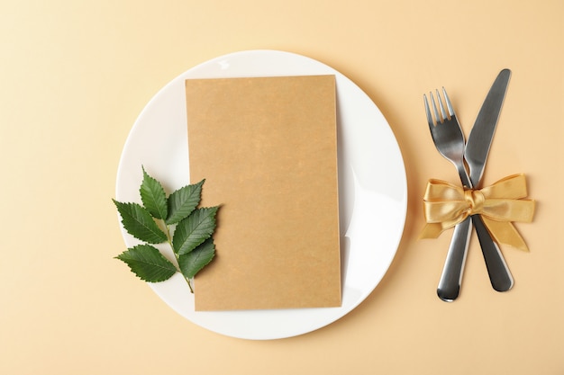 Composition with different kitchen cutlery