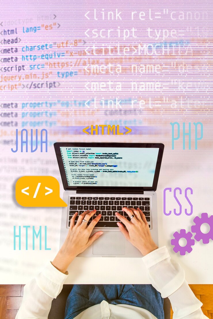 Photo composition with html system for websites