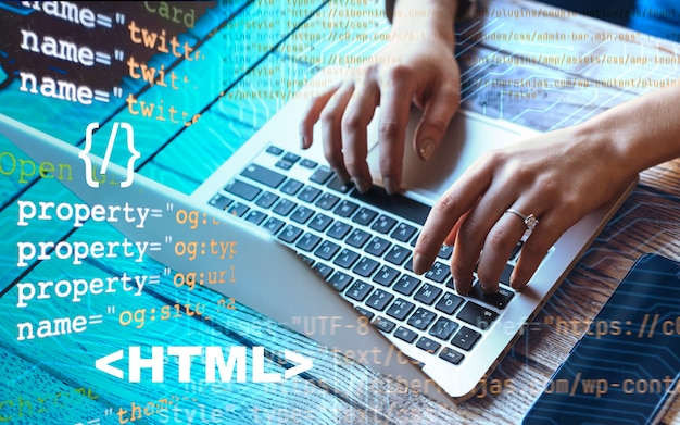 Композиция с системой html для веб-сайтов