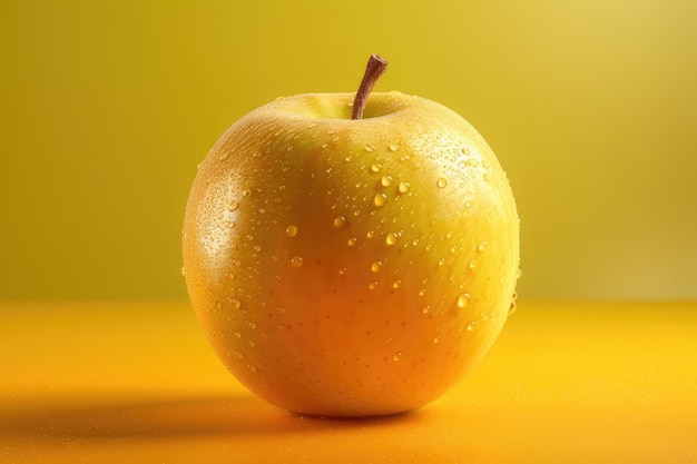 Composition of yellow apple