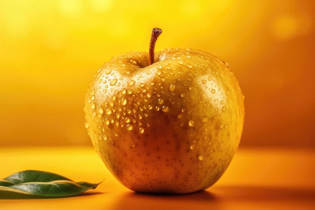 Composition of yellow apple