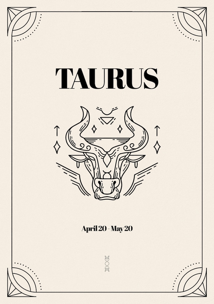 Photo composition for zodiac sign with monochrome drawing