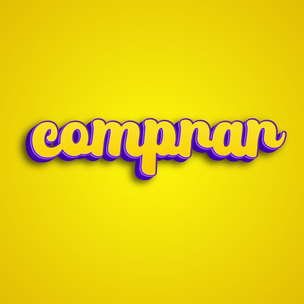 Comprar typography 3d design yellow pink white background photo jpg