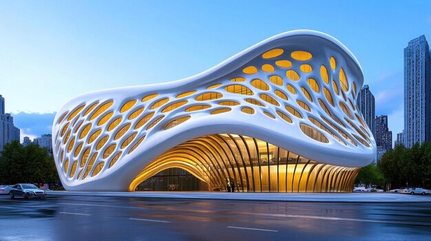 computational architecture that utilizes advanced digital tools and algorithms to design and construct innovative structures characterized by complex geometries and optimized performance