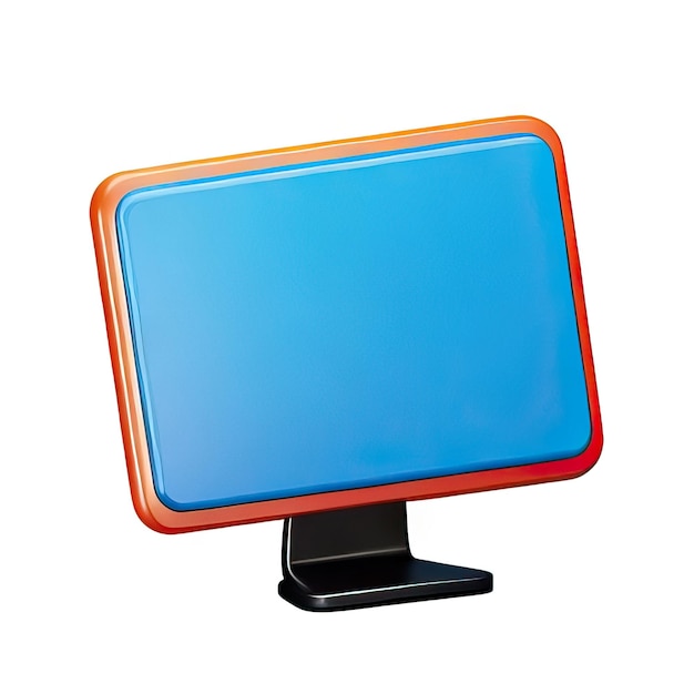 Photo computer 3d icon illustration