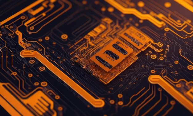 Computer circuit board wallpaper background