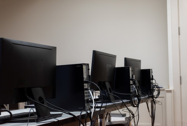 Computer in classroom