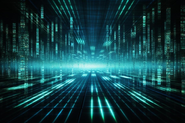 a computer generated image of a binary code with the words binary code on the bottom.