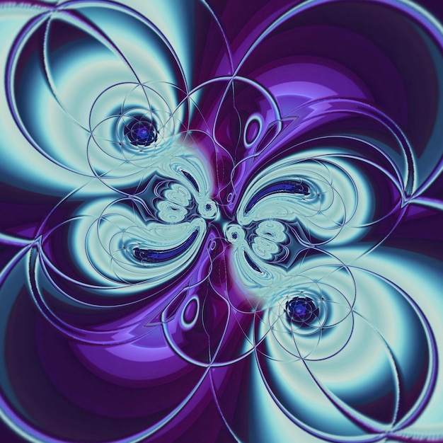 A computer generated image of a blue and purple swirl design.