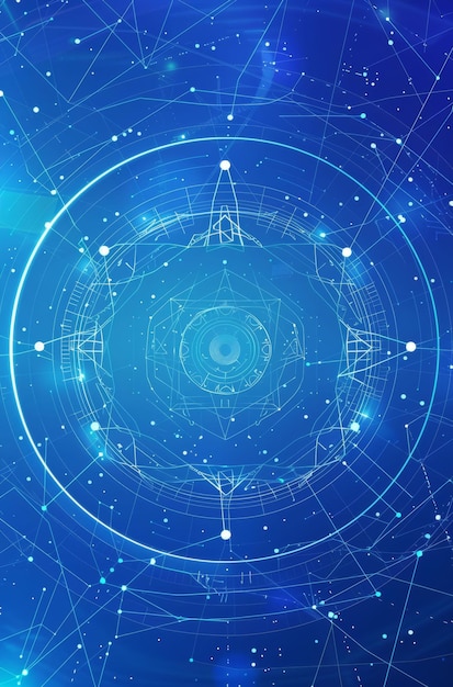 a computer generated image of a circular object