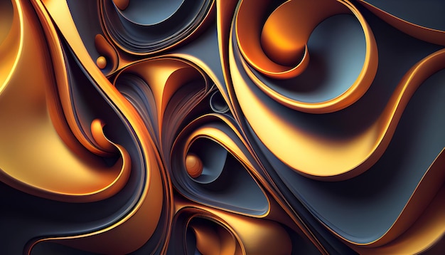 A computer generated image of a colorful background with swirls and curves.