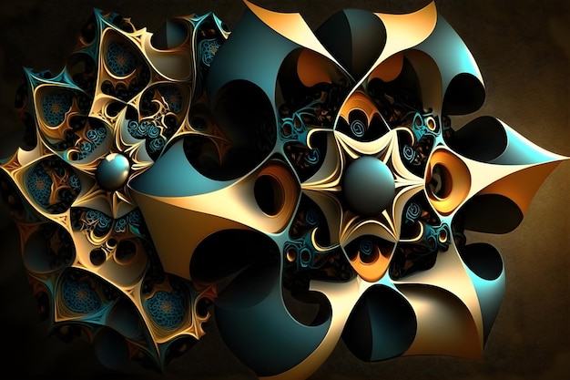 A computer generated image of a fractal design.