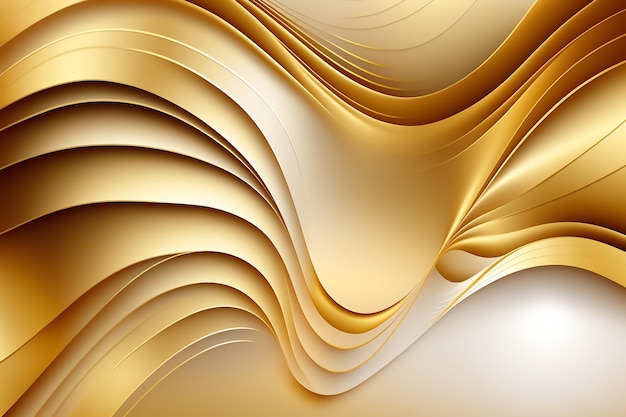Сгенерированное компьютером изображение золотого и белого фона.